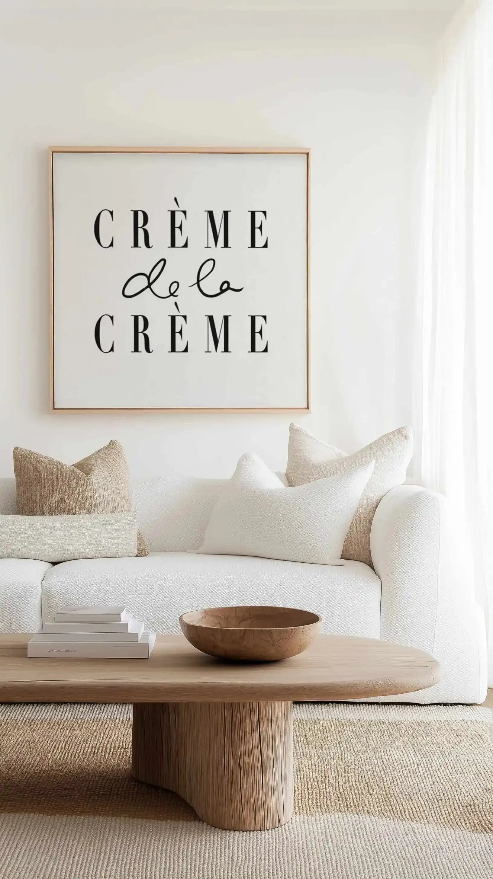 Creme de la Creme SQ | Framed Canvas Art Print from Olive et Oriel where you can shop wallpaper and artworks online