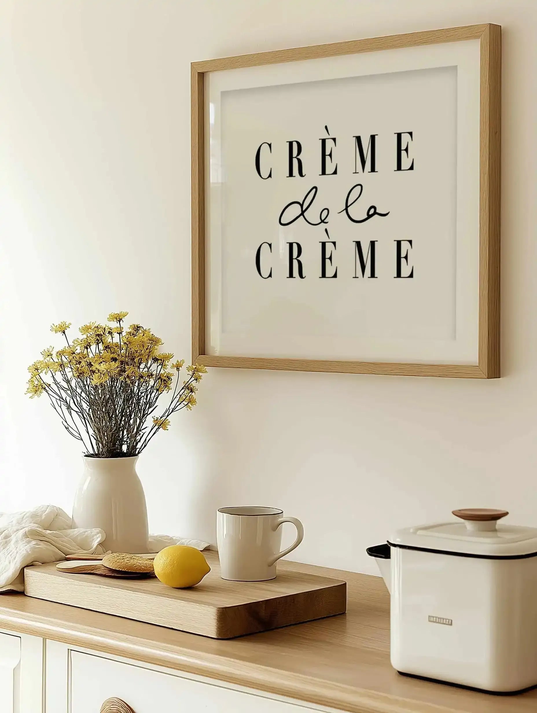 Creme de la Creme Square Art Print from Olive et Oriel where you can shop wallpaper and artworks online