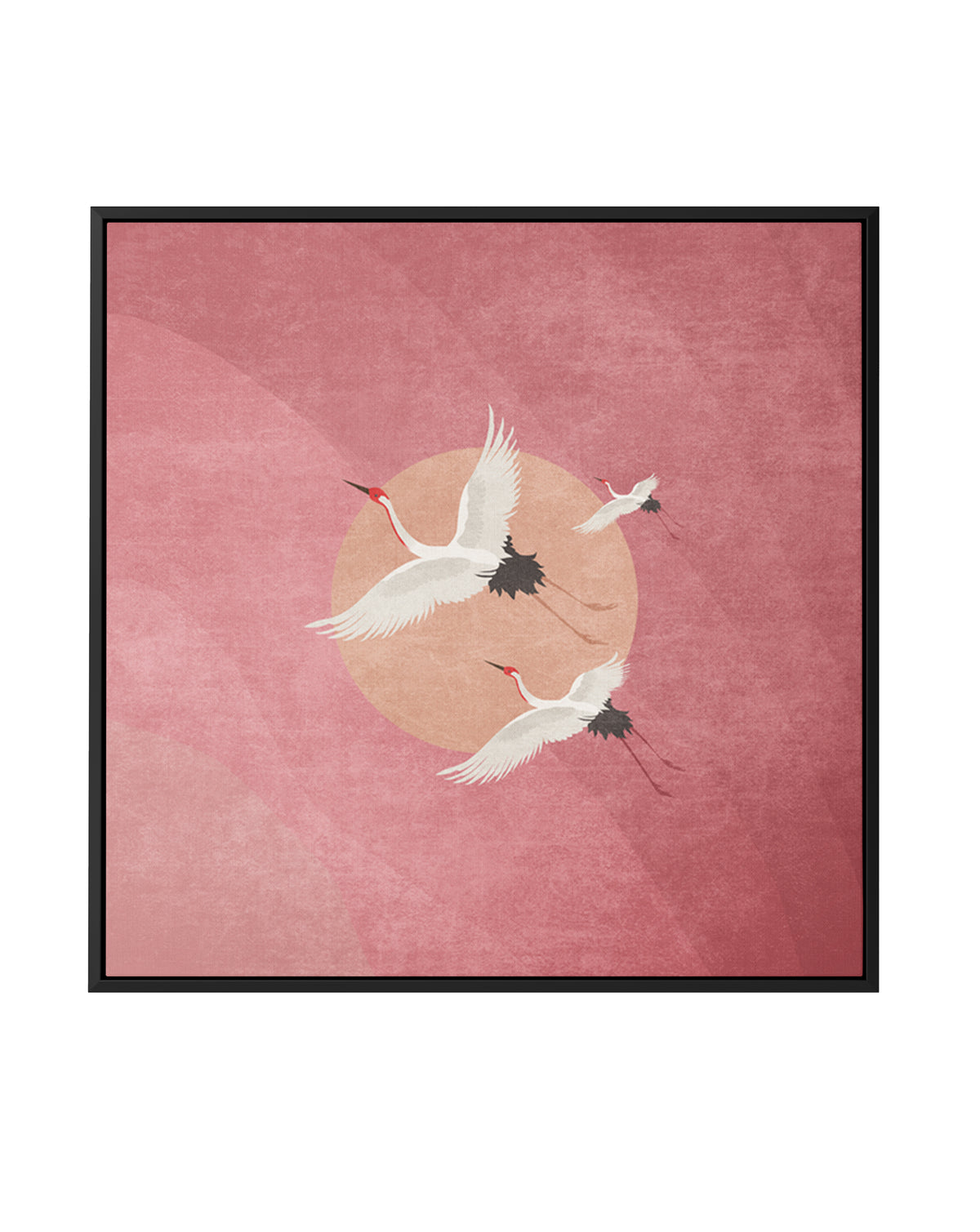 Crimson Flight by Emel Tunaboylu | Framed Canvas Art Print