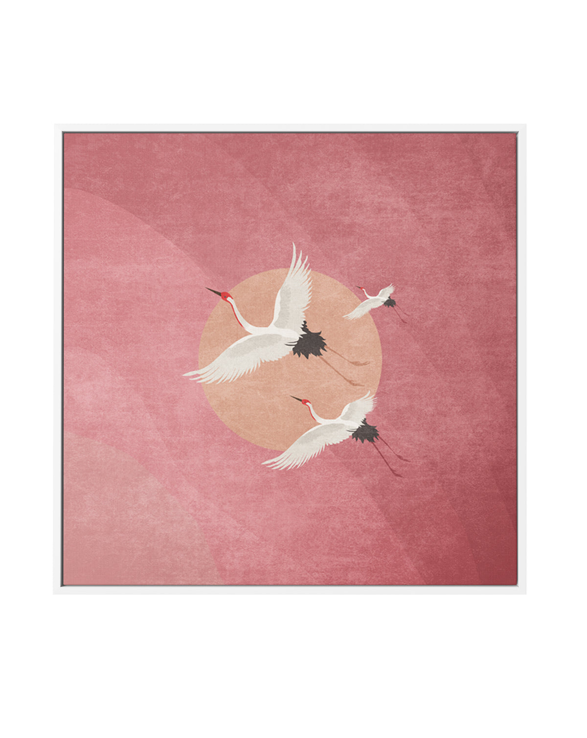 Crimson Flight by Emel Tunaboylu | Framed Canvas Art Print
