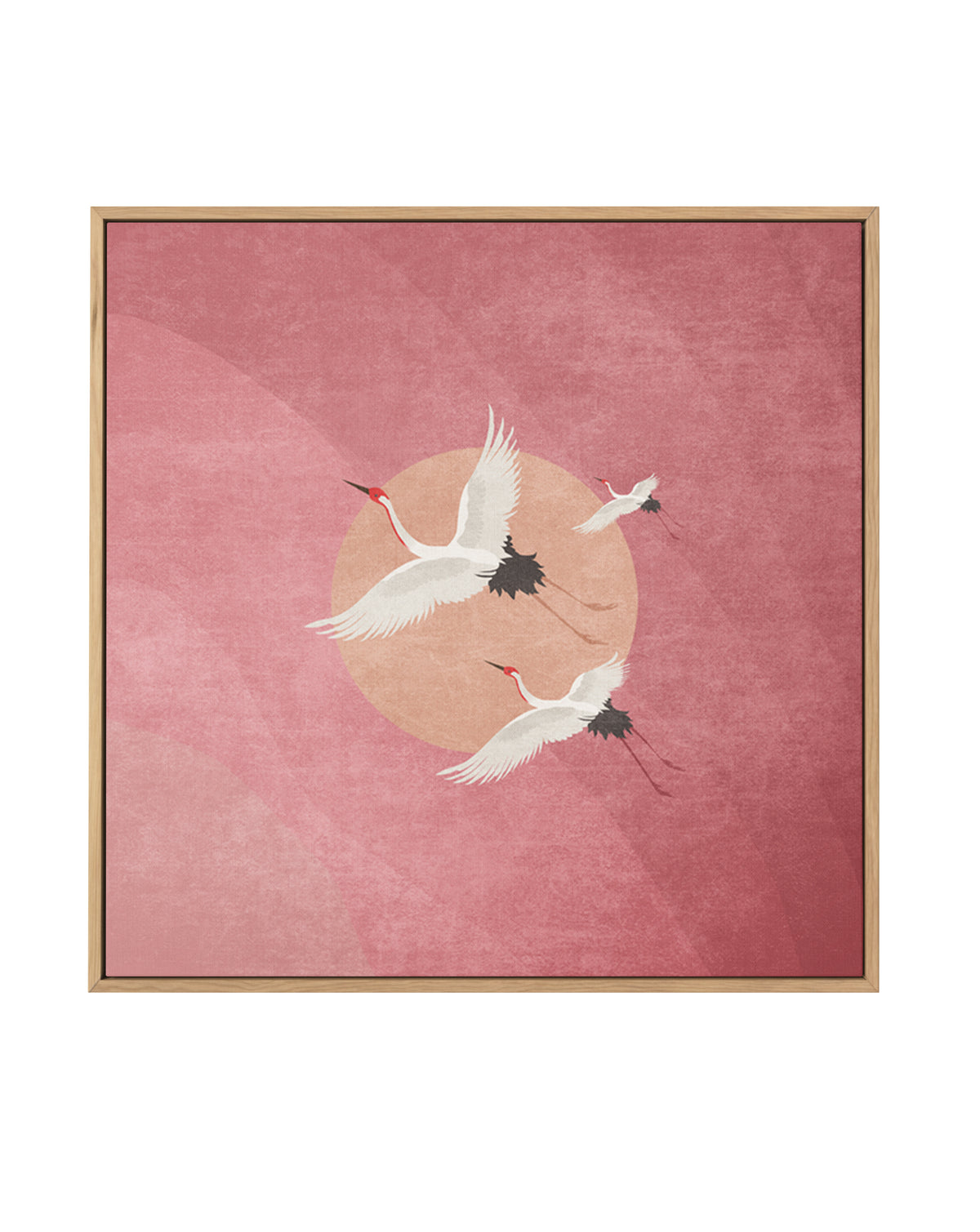 Crimson Flight by Emel Tunaboylu | Framed Canvas Art Print