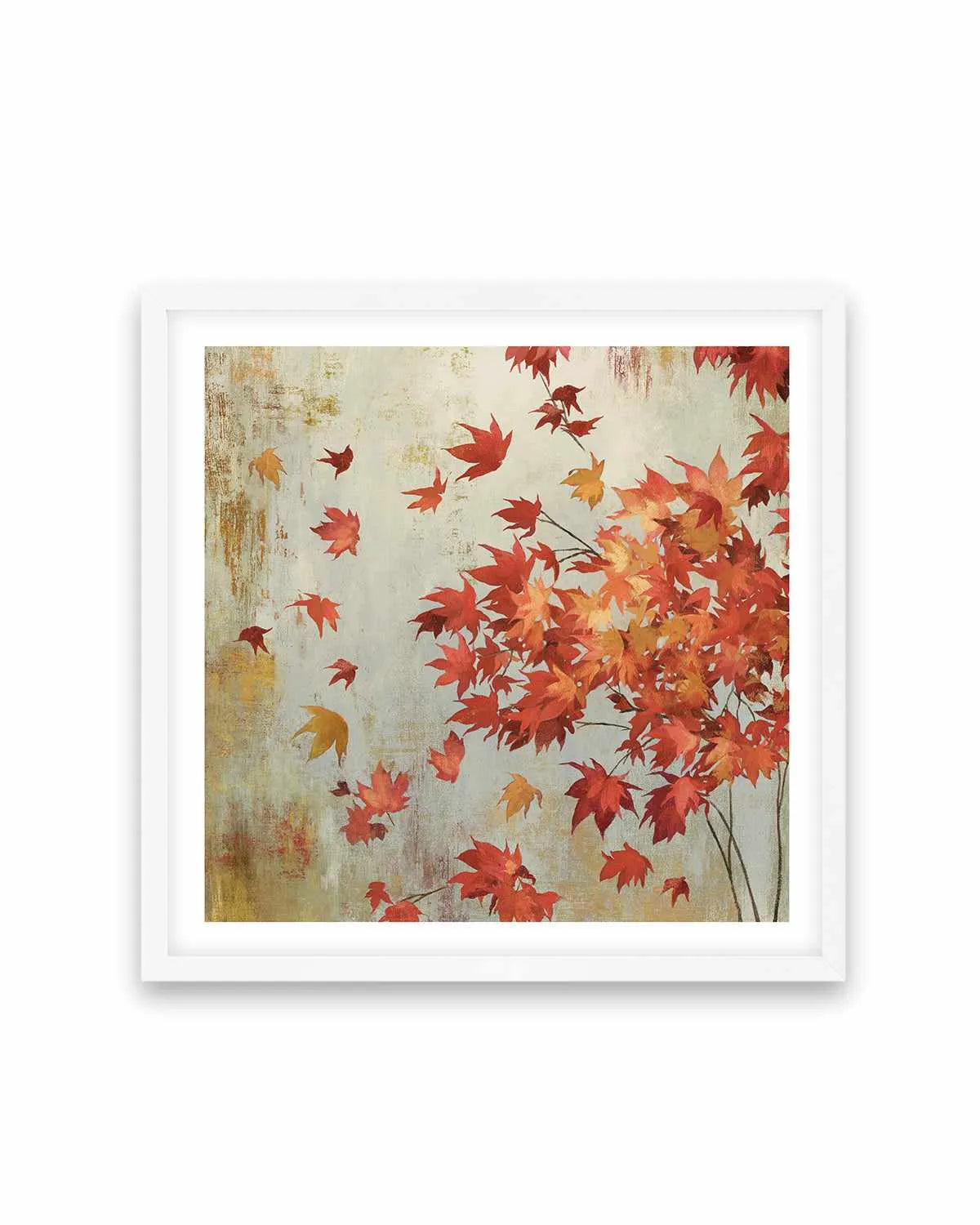 Crimson Foliage Art Print from Olive et Oriel where you can shop wallpaper and artworks online