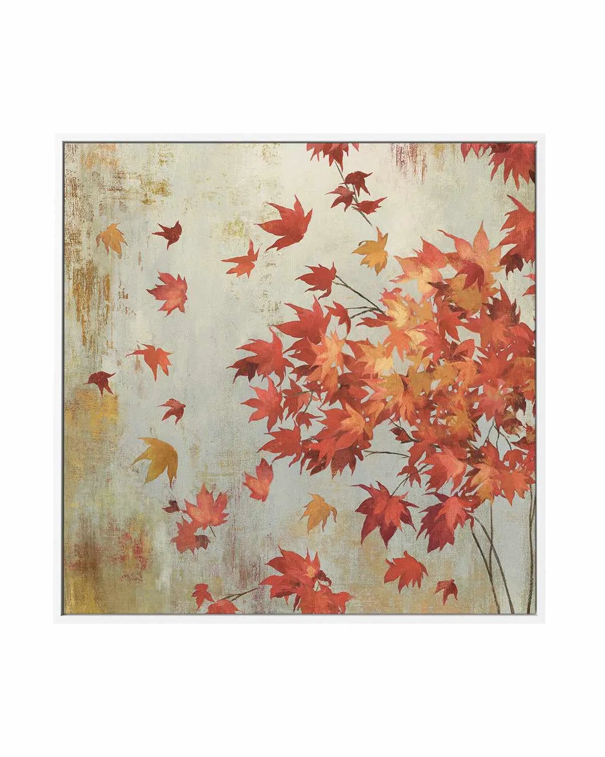 Crimson Foliage | Framed Canvas Art Print from Olive et Oriel where you can shop wallpaper and artworks online