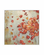 Crimson Foliage | Framed Canvas Art Print