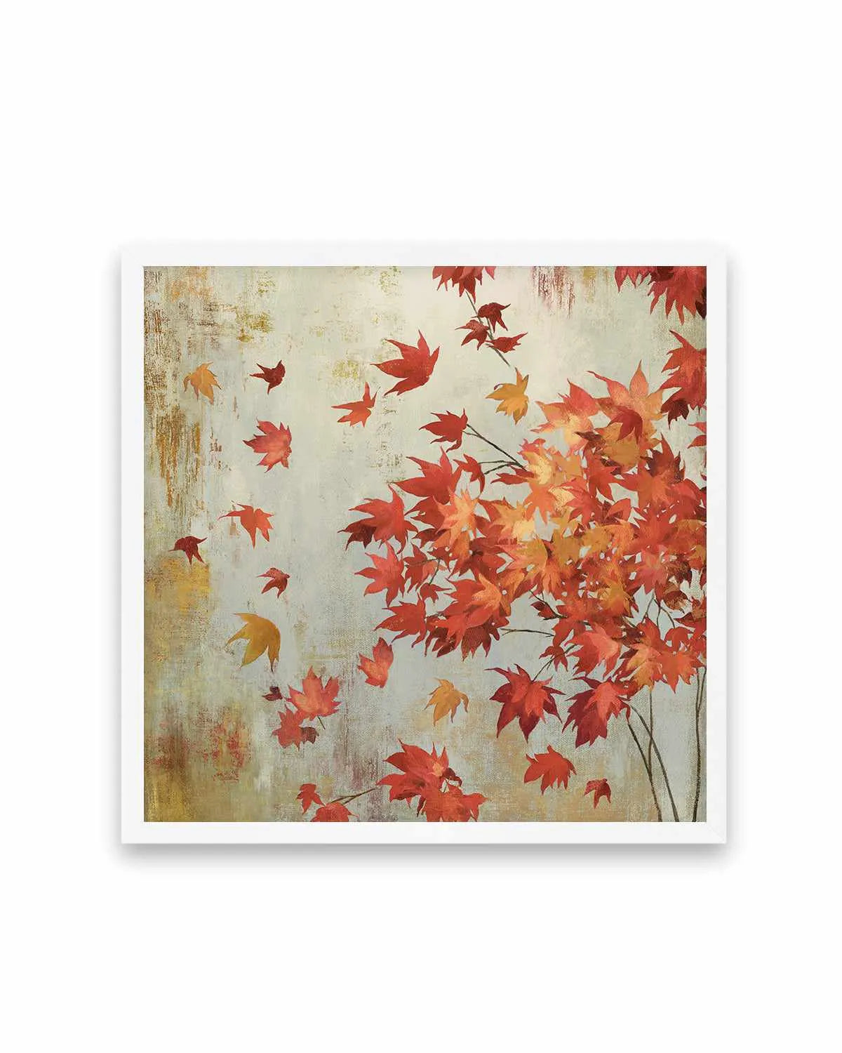 Crimson Foliage Art Print from Olive et Oriel where you can shop wallpaper and artworks online