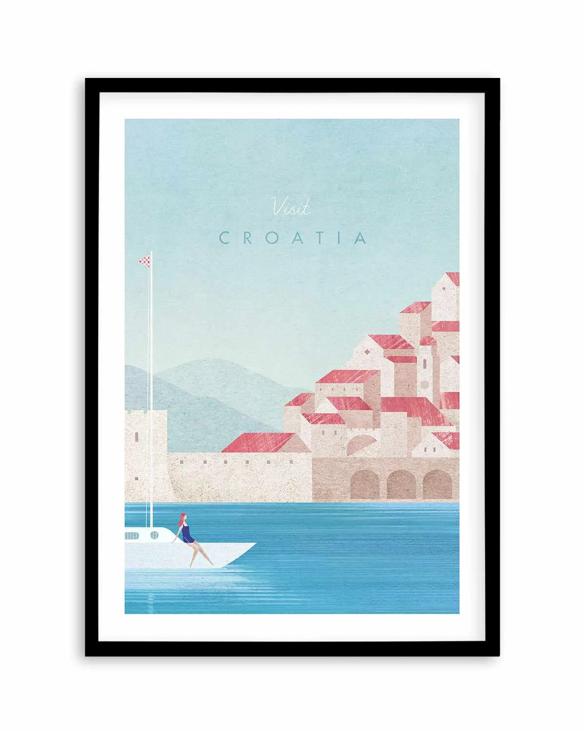 Croatia by Henry Rivers Art Print from Olive et Oriel where you can shop wallpaper and artworks online