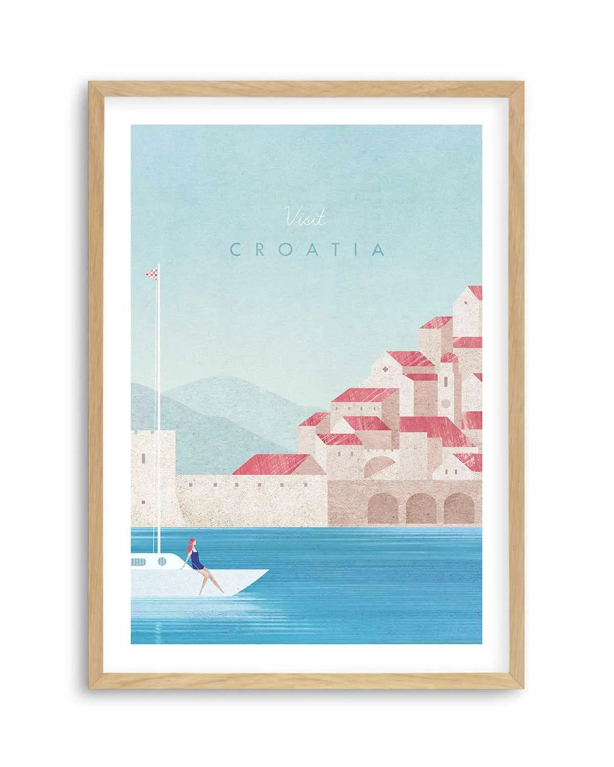 Croatia by Henry Rivers Art Print from Olive et Oriel where you can shop wallpaper and artworks online