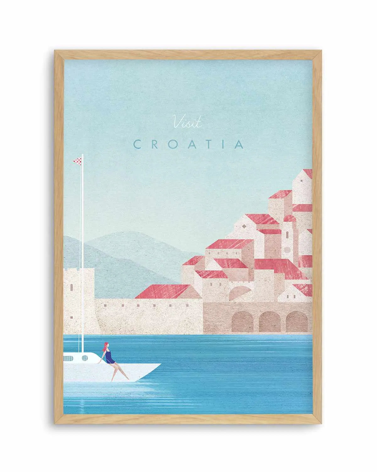 Croatia by Henry Rivers Art Print from Olive et Oriel where you can shop wallpaper and artworks online