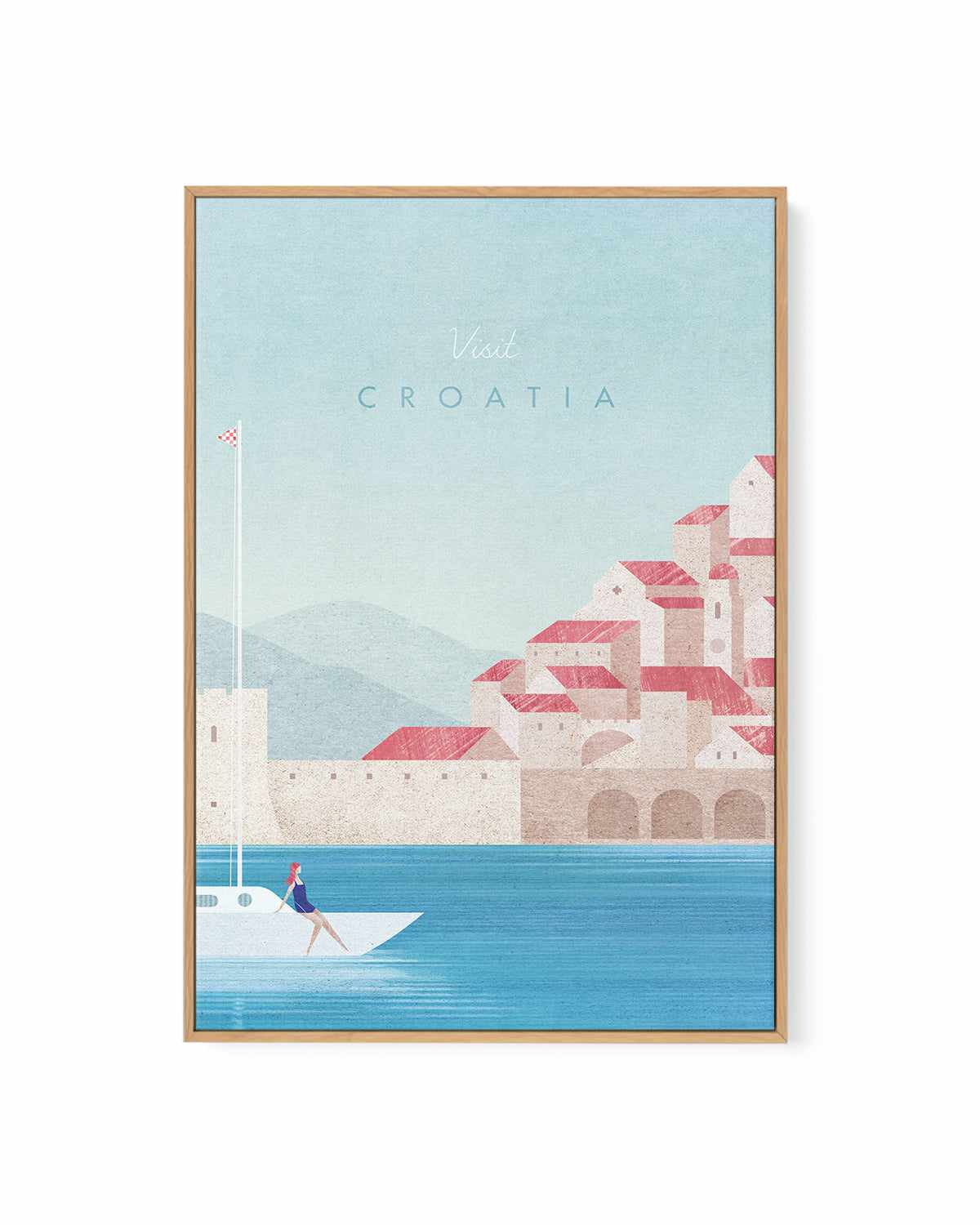 Croatia by Henry Rivers | Framed Canvas Art Print