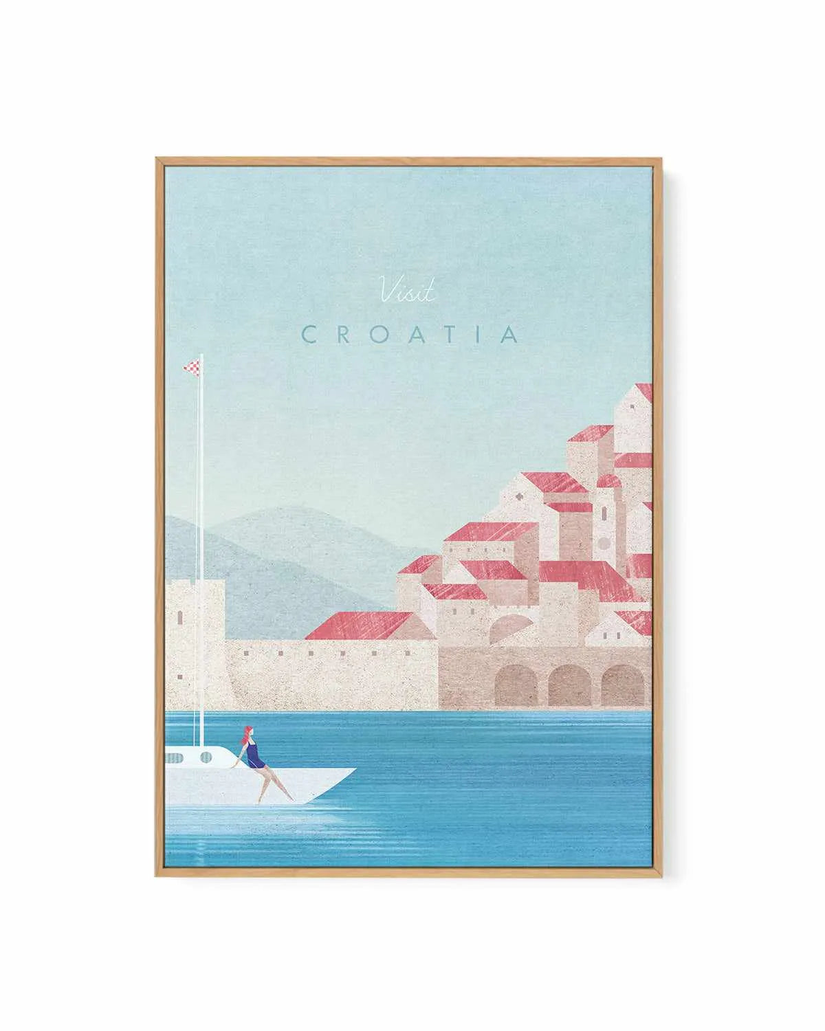 Croatia by Henry Rivers | Framed Canvas Art Print from Olive et Oriel where you can shop wallpaper and artworks online