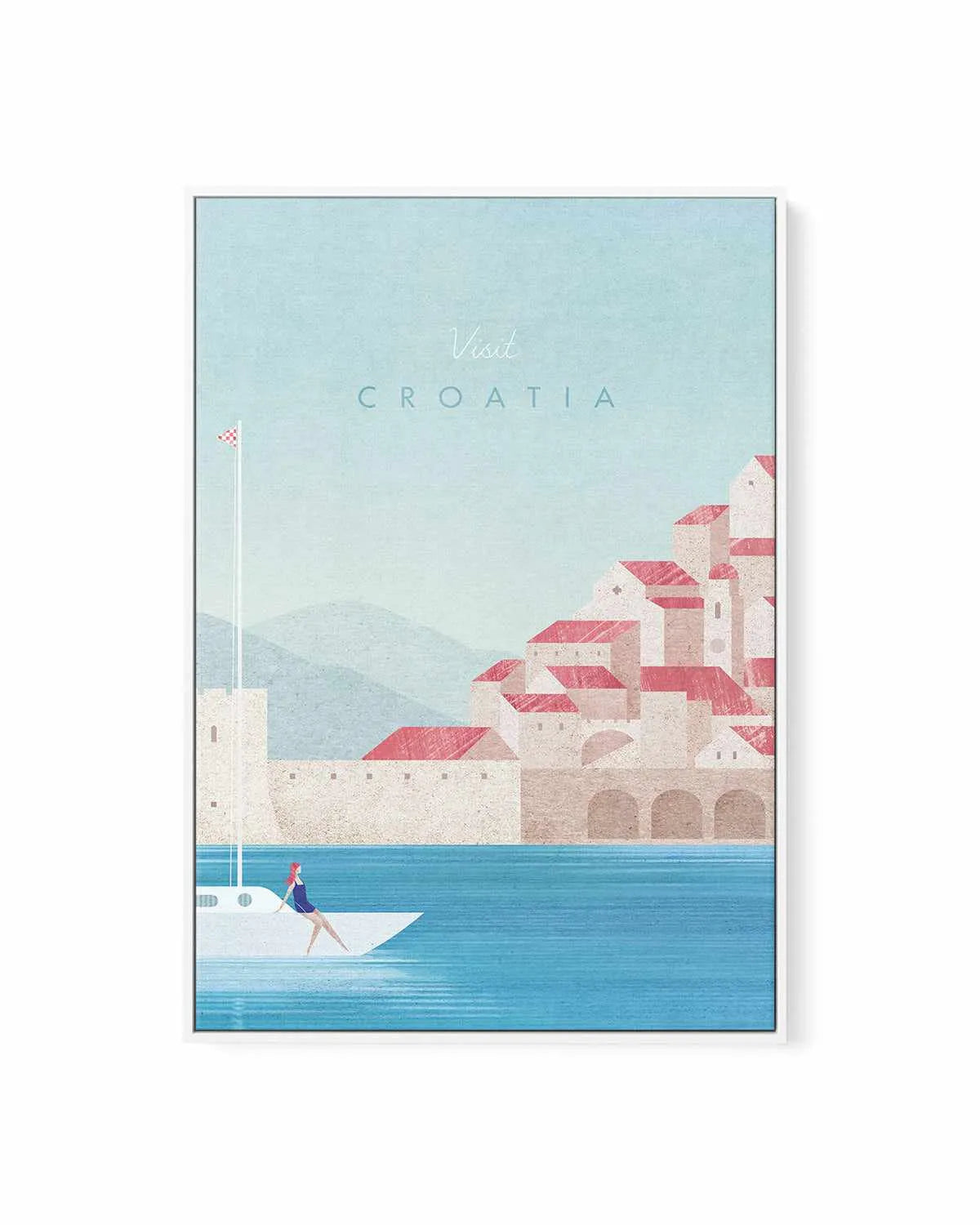 Croatia by Henry Rivers | Framed Canvas Art Print from Olive et Oriel where you can shop wallpaper and artworks online