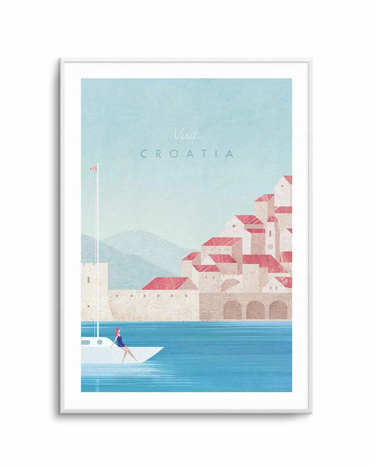 Croatia by Henry Rivers Art Print from Olive et Oriel where you can shop wallpaper and artworks online