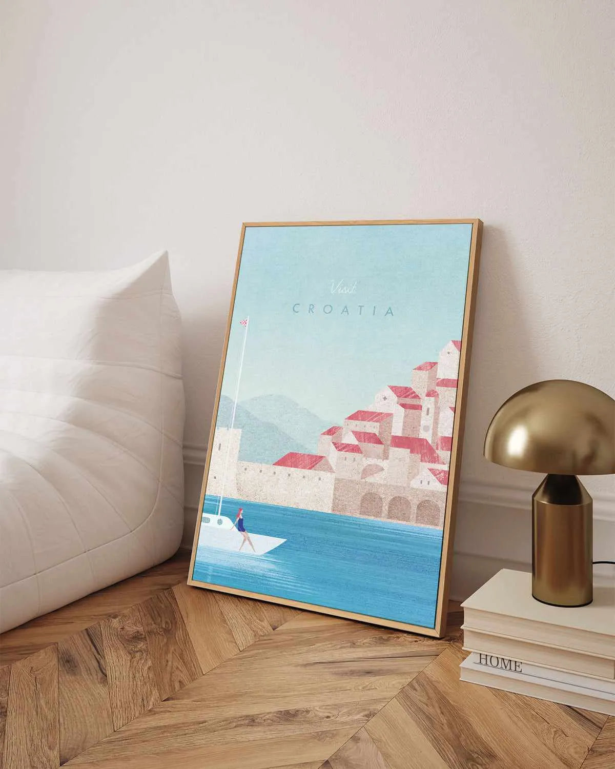 Croatia by Henry Rivers | Framed Canvas Art Print from Olive et Oriel where you can shop wallpaper and artworks online