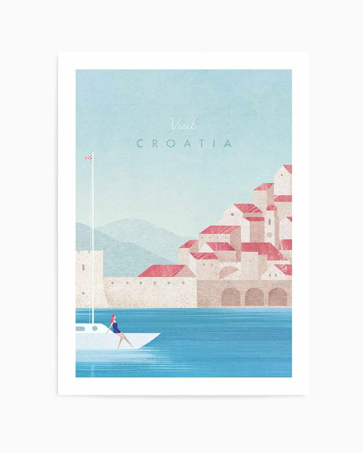 Croatia by Henry Rivers Art Print from Olive et Oriel where you can shop wallpaper and artworks online
