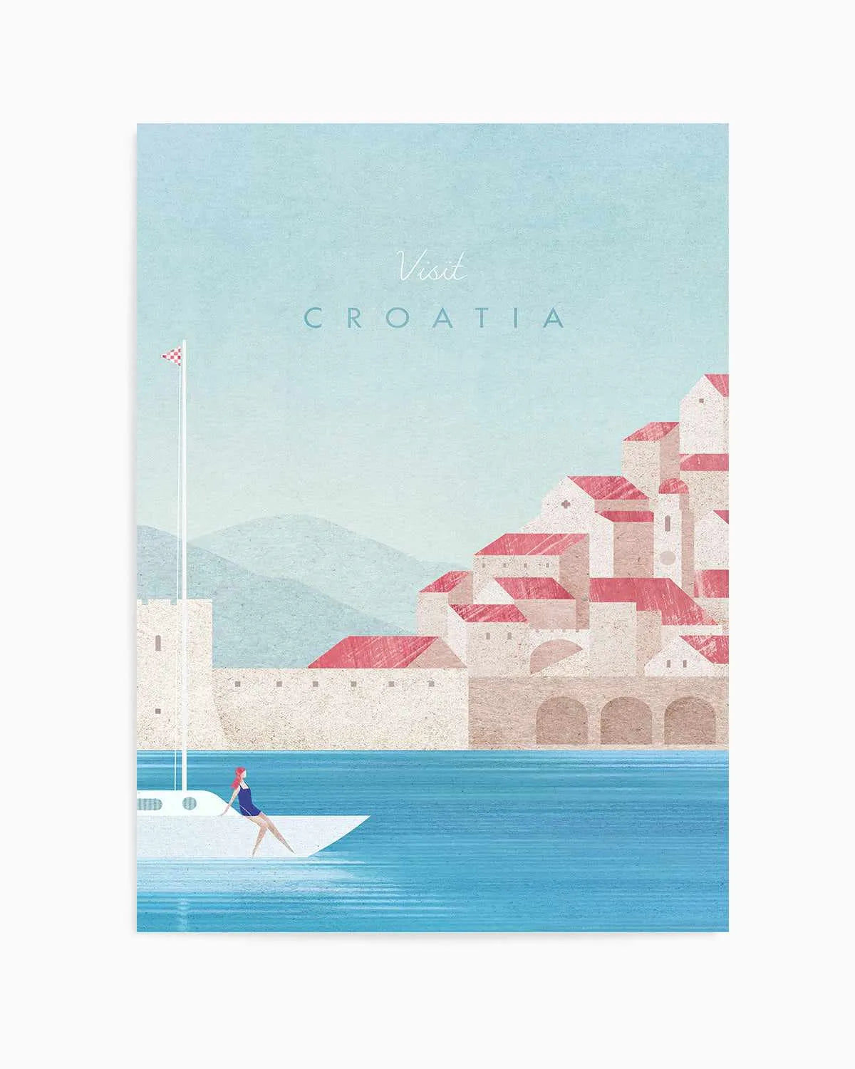Croatia by Henry Rivers Art Print from Olive et Oriel where you can shop wallpaper and artworks online