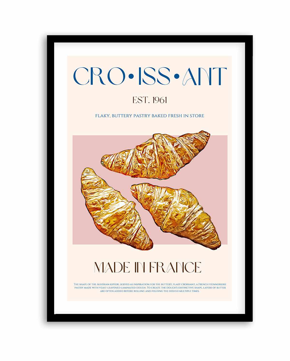 Croissant Print By Nazma Khokbar | Art Print