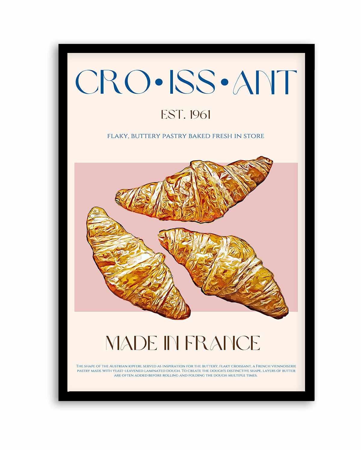 Croissant Print By Nazma Khokbar | Art Print