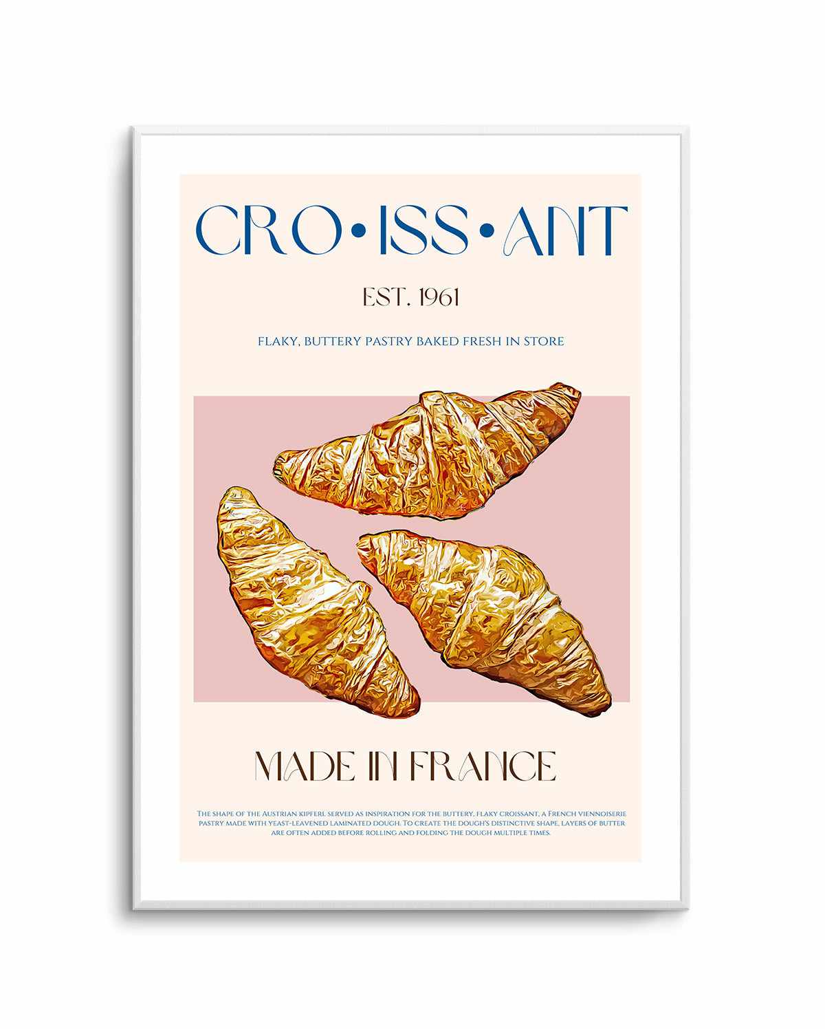 Croissant Print By Nazma Khokbar | Art Print – Olive et Oriel