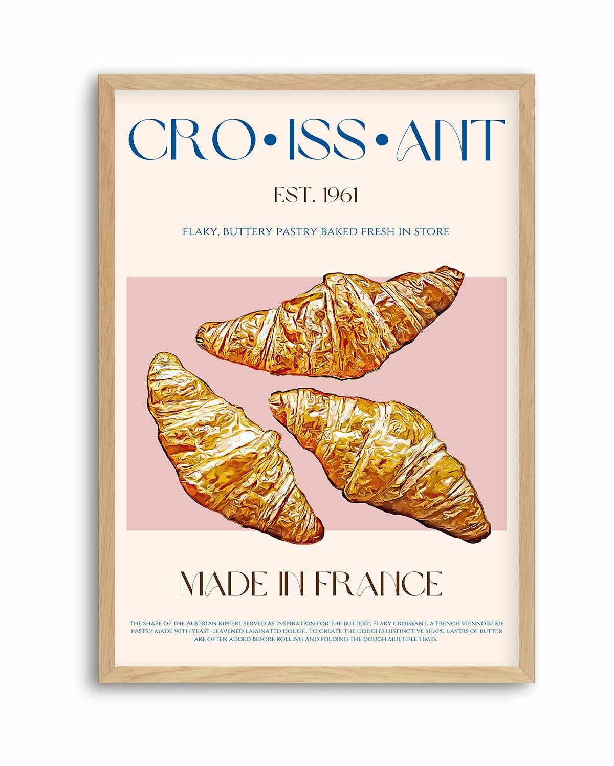 Croissant Print By Nazma Khokbar | Art Print