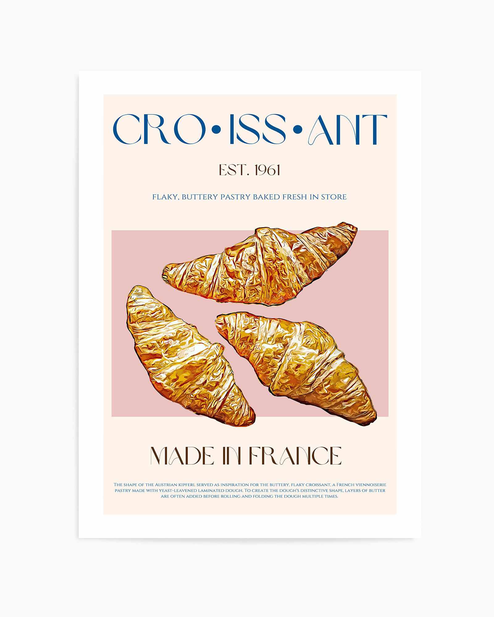 Croissant Print By Nazma Khokbar | Art Print