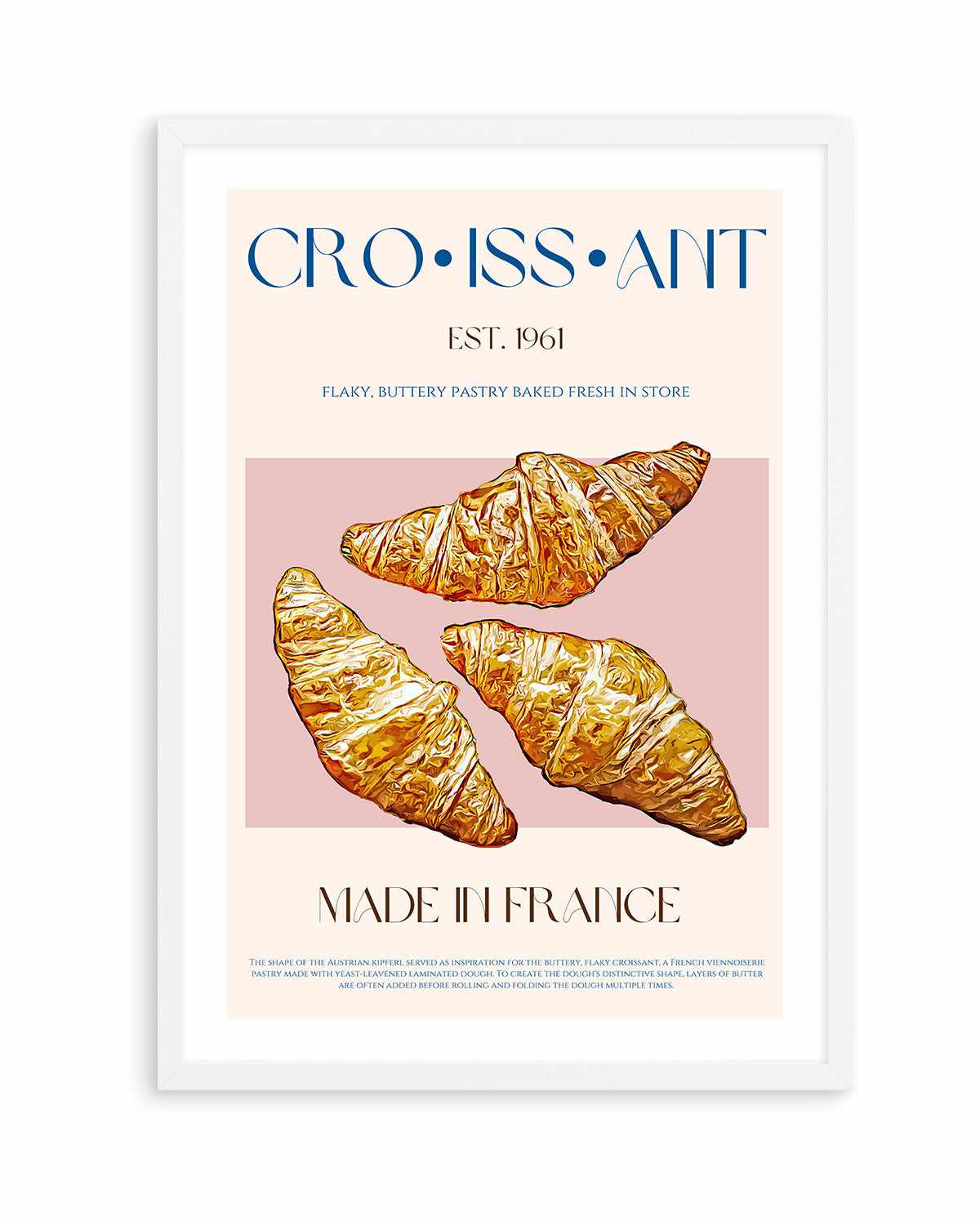 Croissant Print By Nazma Khokbar | Art Print