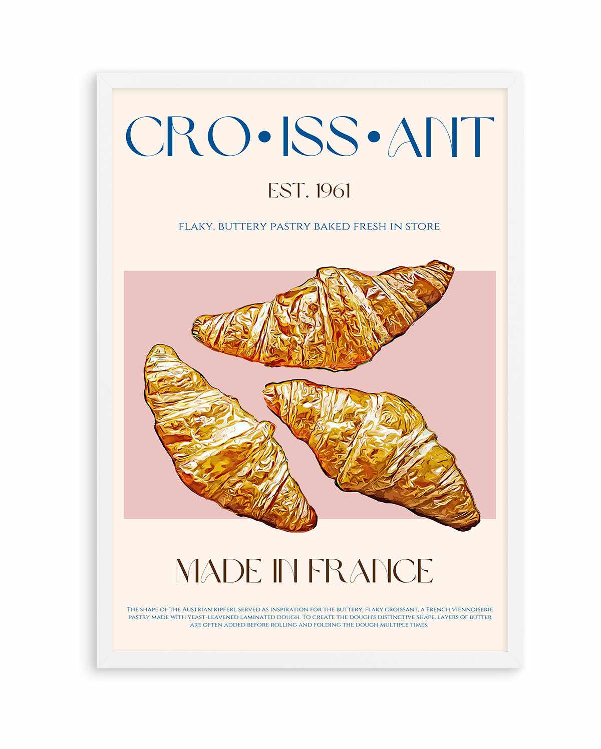 Croissant Print By Nazma Khokbar | Art Print