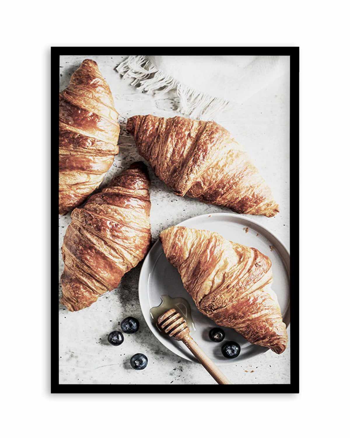 Croissants in Paris Art Print