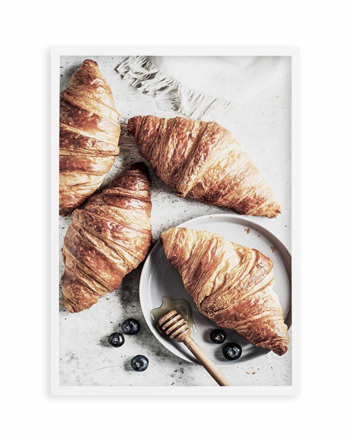 Croissants in Paris Art Print