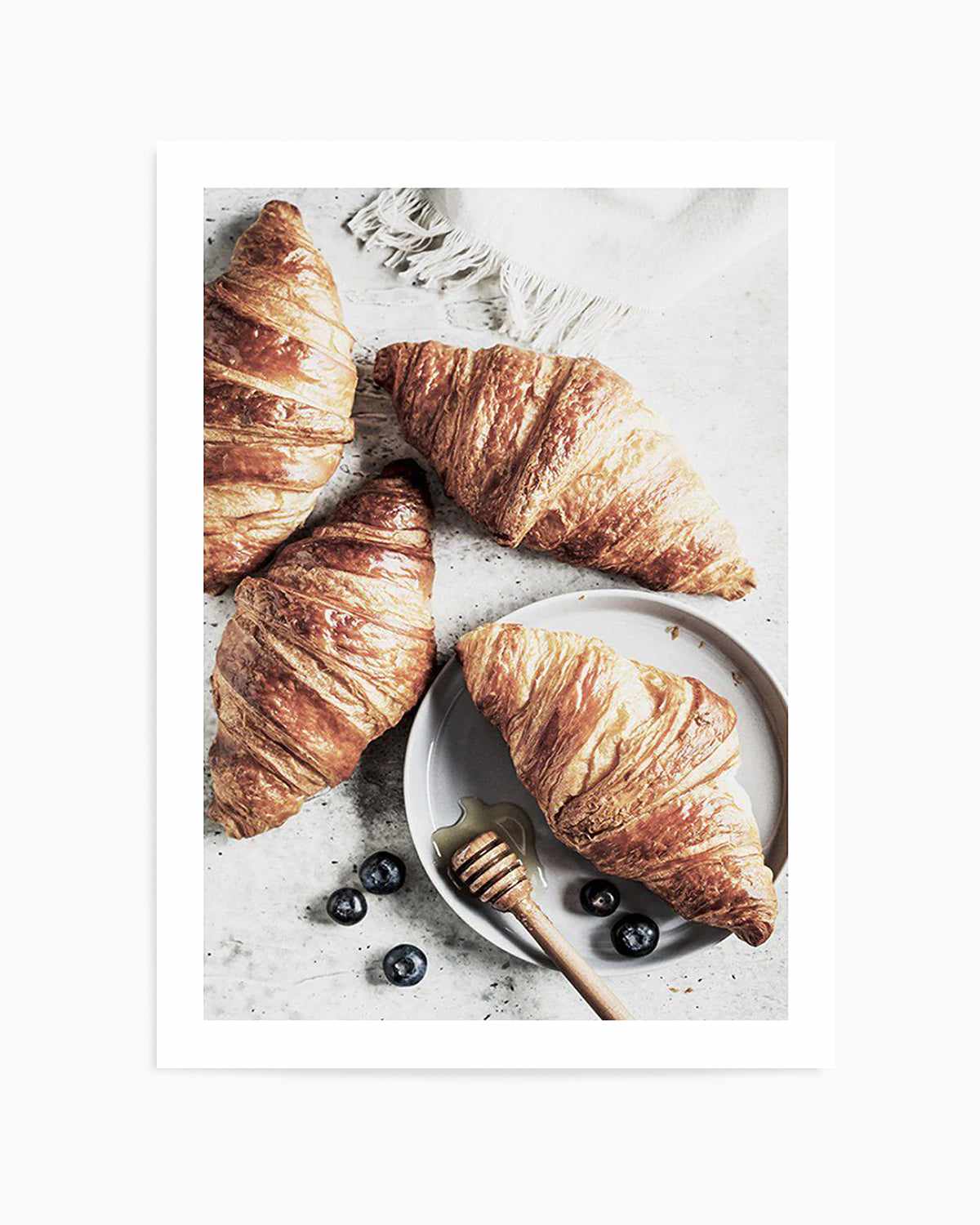 Croissants in Paris Art Print