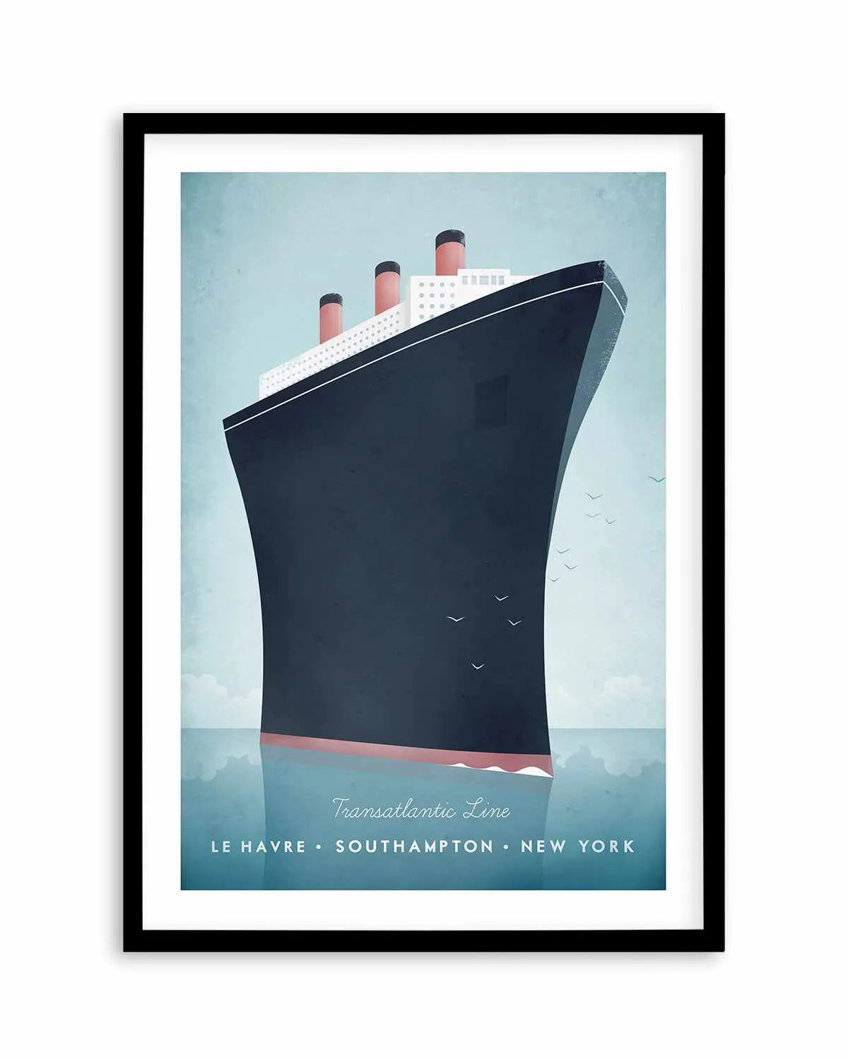 Cruise Ship by Henry Rivers Art Print from Olive et Oriel where you can shop wallpaper and artworks online