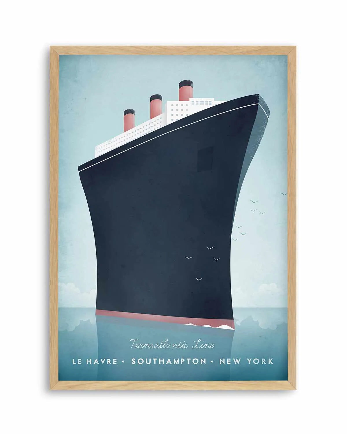 Cruise Ship by Henry Rivers Art Print from Olive et Oriel where you can shop wallpaper and artworks online