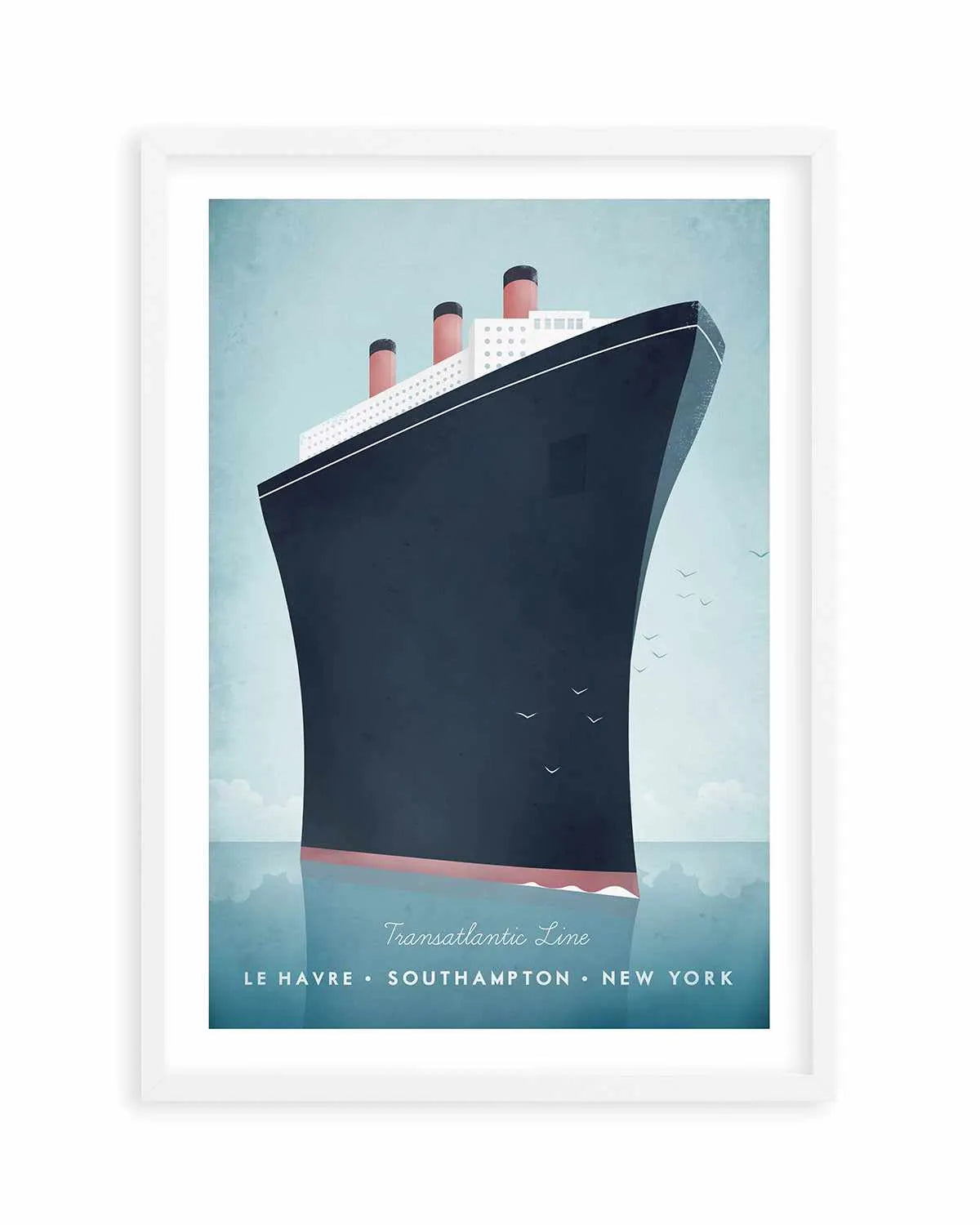 Cruise Ship by Henry Rivers Art Print from Olive et Oriel where you can shop wallpaper and artworks online