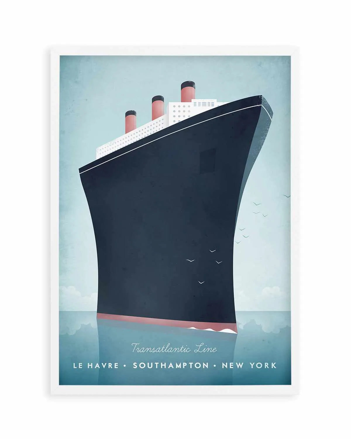 Cruise Ship by Henry Rivers Art Print from Olive et Oriel where you can shop wallpaper and artworks online