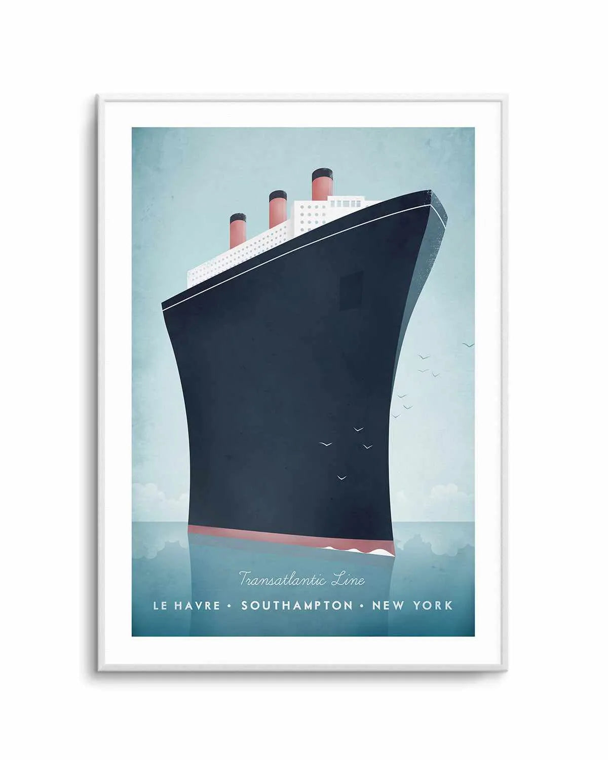 Cruise Ship by Henry Rivers Art Print from Olive et Oriel where you can shop wallpaper and artworks online