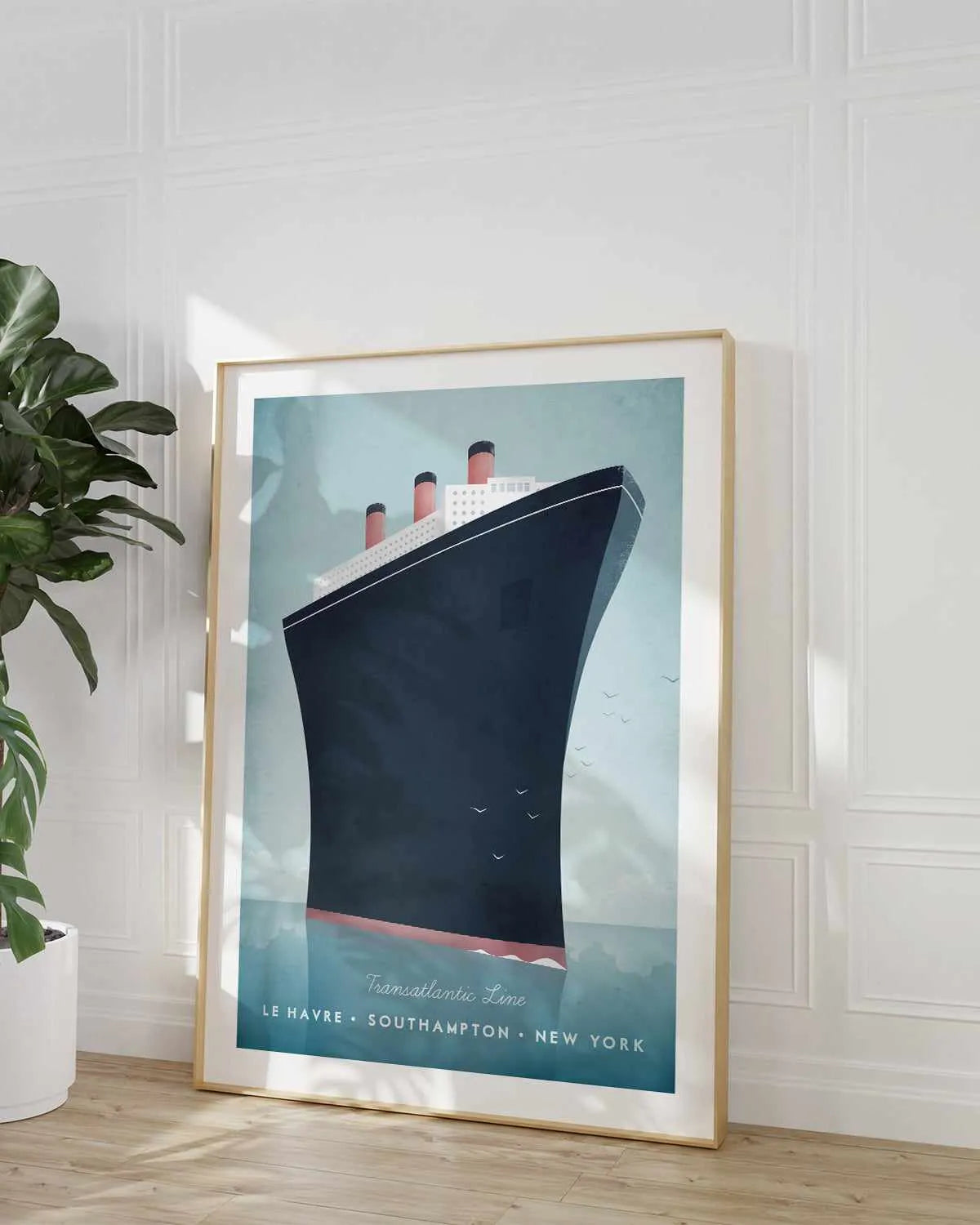 Cruise Ship by Henry Rivers Art Print from Olive et Oriel where you can shop wallpaper and artworks online