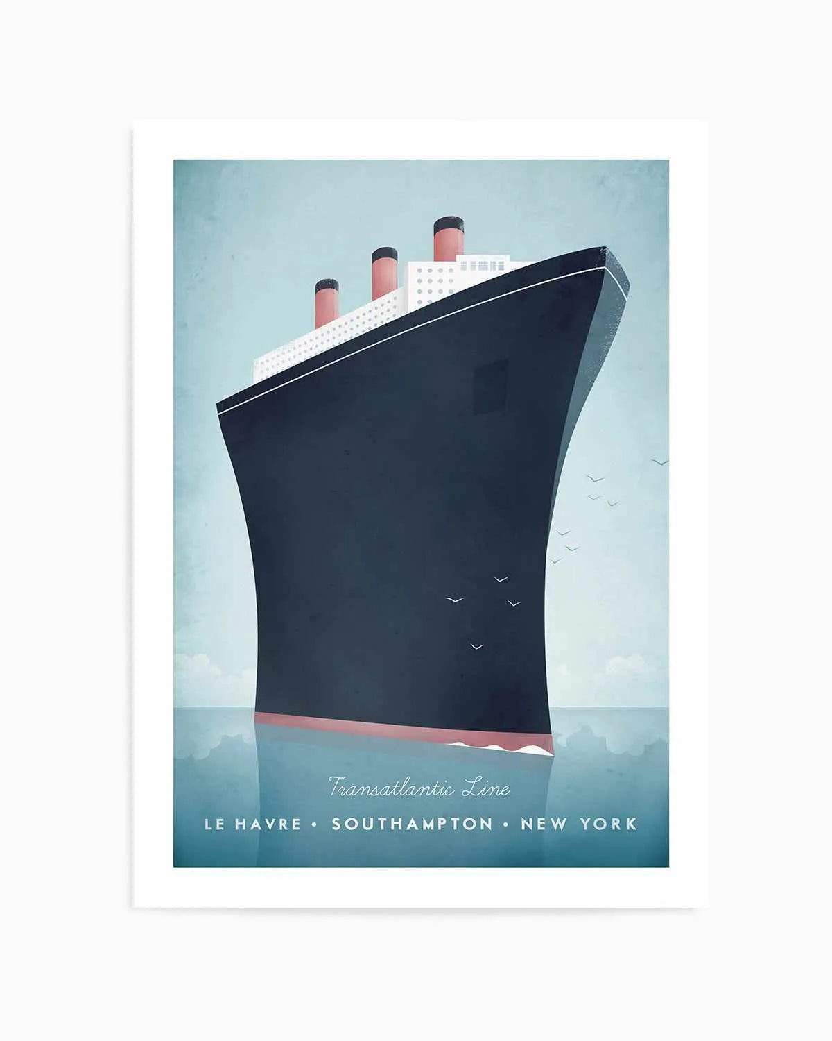 Cruise Ship by Henry Rivers Art Print from Olive et Oriel where you can shop wallpaper and artworks online