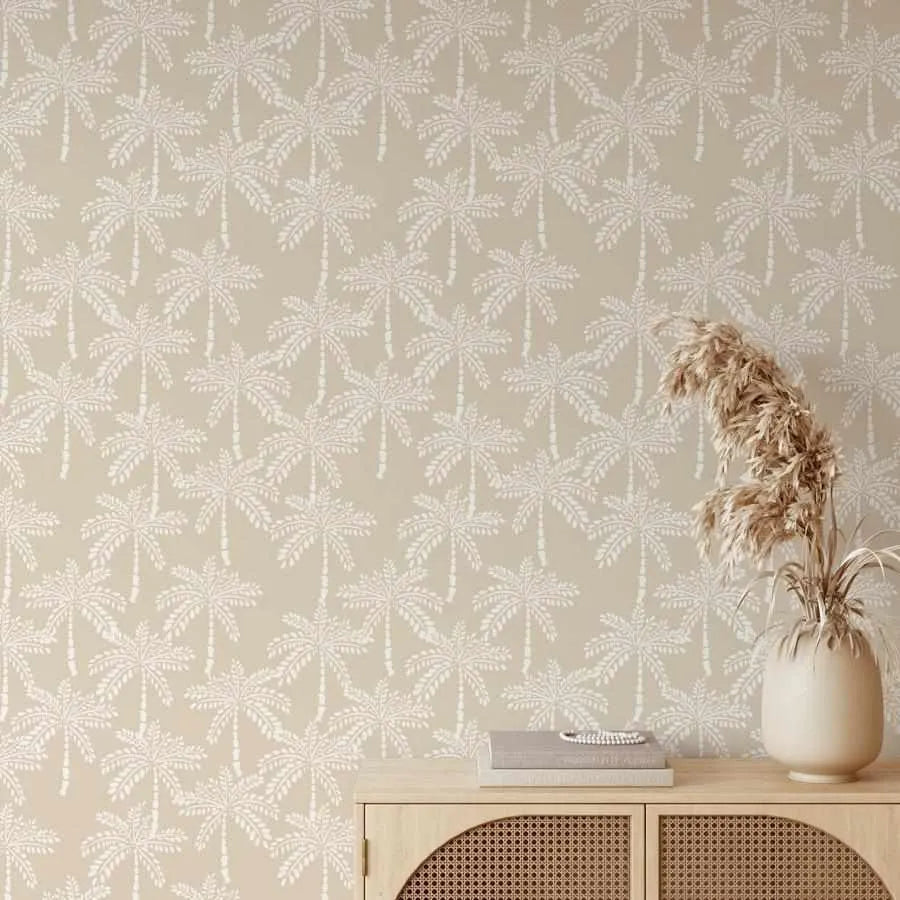 Cruisey Palms in Biscuit Wallpaper-Wallpaper-Buy Kids Removable Wallpaper Online Our Custom Made Children‚àö¬¢‚Äö√á¬®‚Äö√ë¬¢s Wallpapers Are A Fun Way To Decorate And Enhance Boys Bedroom Decor And Girls Bedrooms They Are An Amazing Addition To Your Kids Bedroom Walls Our Collection of Kids Wallpaper Is Sure To Transform Your Kids Rooms Interior Style From Pink Wallpaper To Dinosaur Wallpaper Even Marble Wallpapers For Teen Boys Shop Peel And Stick Wallpaper Online Today With Olive et Oriel