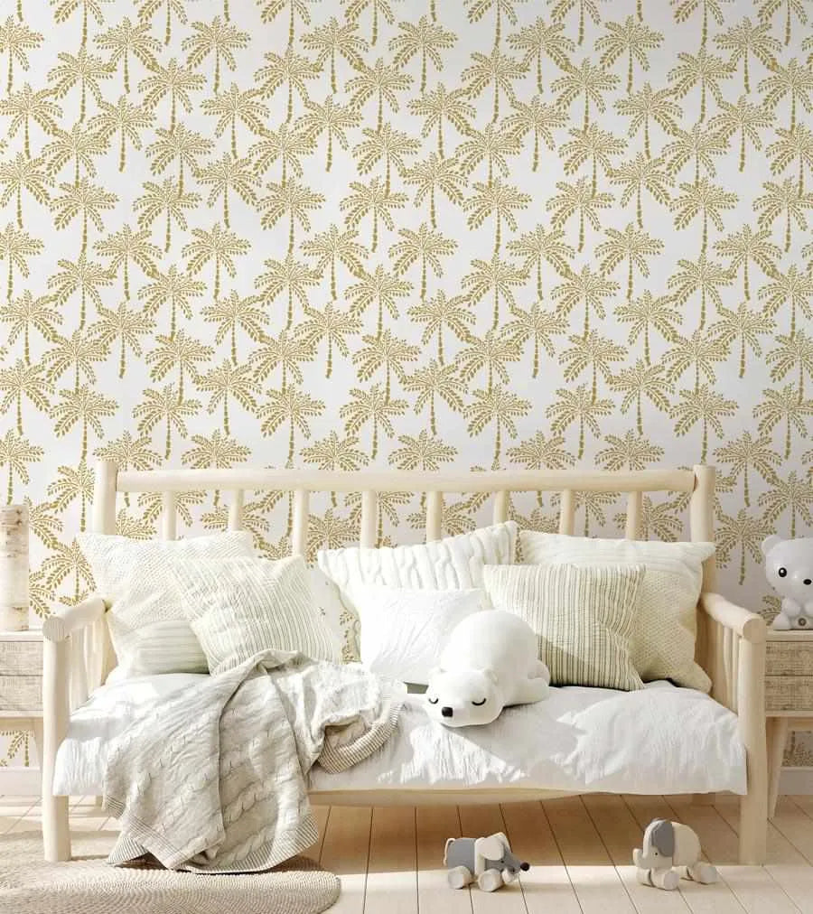 Cruisey Palms in Bronze Wallpaper-Wallpaper-Buy Kids Removable Wallpaper Online Our Custom Made Children‚àö¬¢‚Äö√á¬®‚Äö√ë¬¢s Wallpapers Are A Fun Way To Decorate And Enhance Boys Bedroom Decor And Girls Bedrooms They Are An Amazing Addition To Your Kids Bedroom Walls Our Collection of Kids Wallpaper Is Sure To Transform Your Kids Rooms Interior Style From Pink Wallpaper To Dinosaur Wallpaper Even Marble Wallpapers For Teen Boys Shop Peel And Stick Wallpaper Online Today With Olive et Oriel