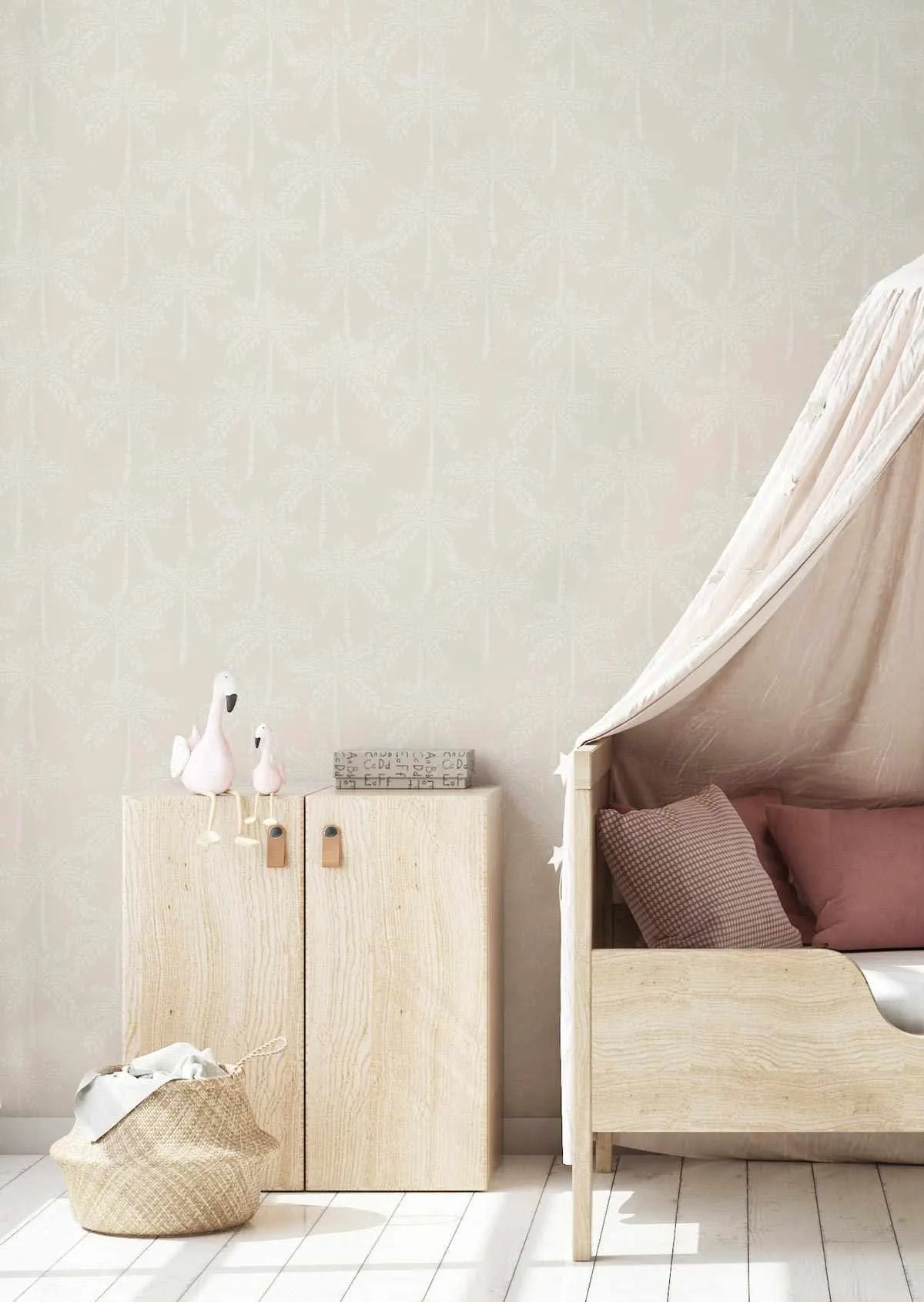 Cruisey Palms in Sand Wallpaper-Wallpaper-Buy Kids Removable Wallpaper Online Our Custom Made Children√¢‚Ç¨‚Ñ¢s Wallpapers Are A Fun Way To Decorate And Enhance Boys Bedroom Decor And Girls Bedrooms They Are An Amazing Addition To Your Kids Bedroom Walls Our Collection of Kids Wallpaper Is Sure To Transform Your Kids Rooms Interior Style From Pink Wallpaper To Dinosaur Wallpaper Even Marble Wallpapers For Teen Boys Shop Peel And Stick Wallpaper Online Today With Olive et Oriel