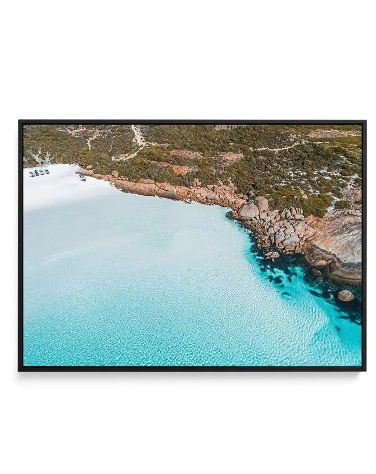 Crystal Waters | Wharton Beach | Framed Canvas-CANVAS-You can shop wall art online with Olive et Oriel for everything from abstract art to fun kids wall art. Our beautiful modern art prints and canvas art are available from large canvas prints to wall art paintings and our proudly Australian artwork collection offers only the highest quality framed large wall art and canvas art Australia - You can buy fashion photography prints or Hampton print posters and paintings on canvas from Olive et Oriel