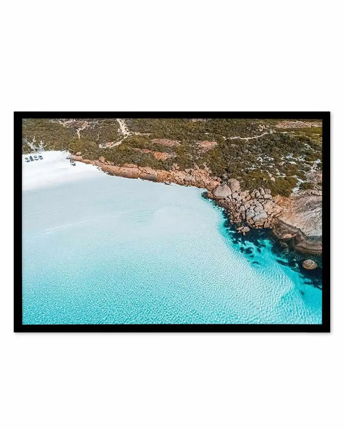Crystal Waters Wharton Beach | Aerial Photo Wall Art Print from Olive et Oriel where you can shop wallpaper and artworks online