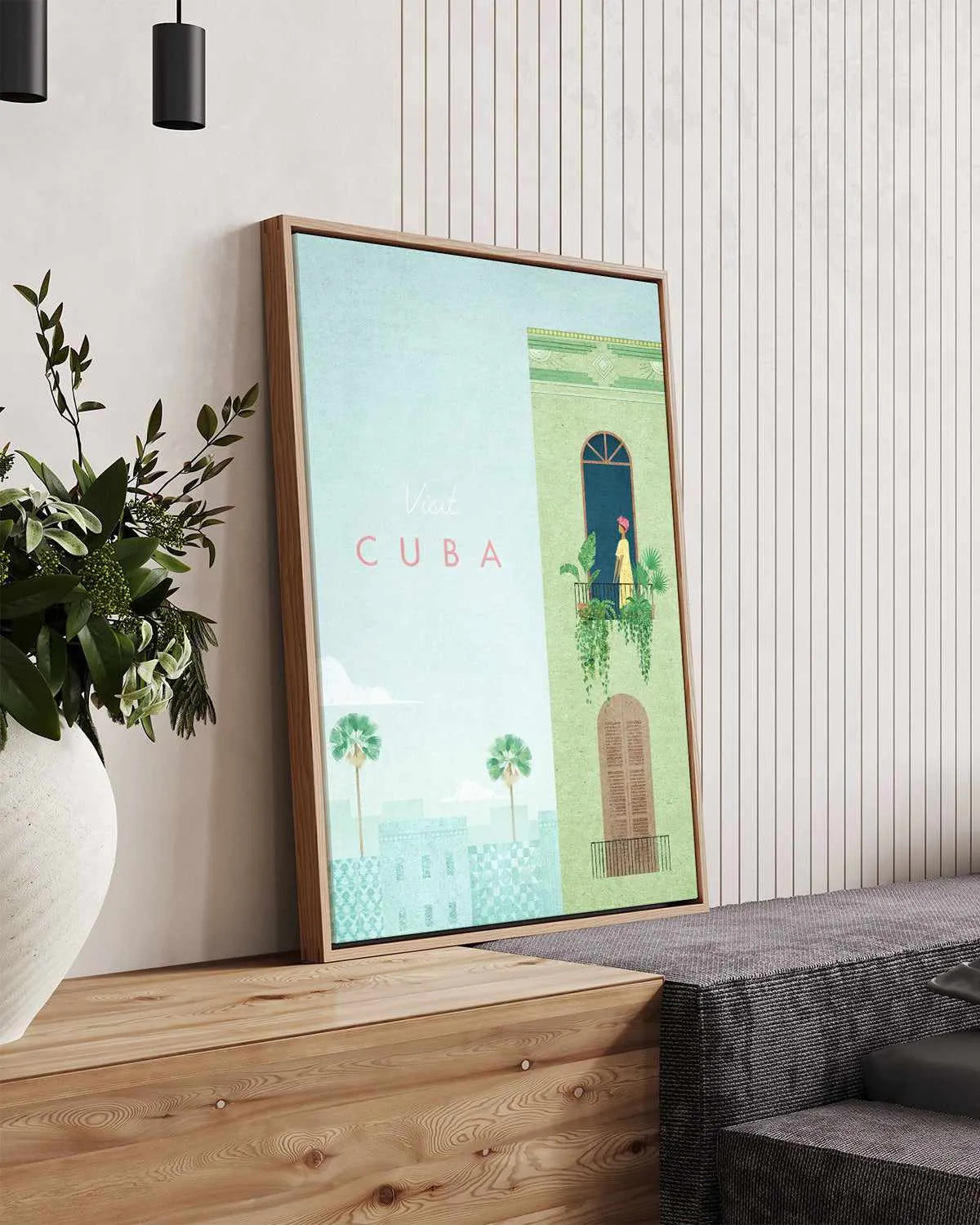 Cuba by Henry Rivers | Framed Canvas Art Print from Olive et Oriel where you can shop wallpaper and artworks online