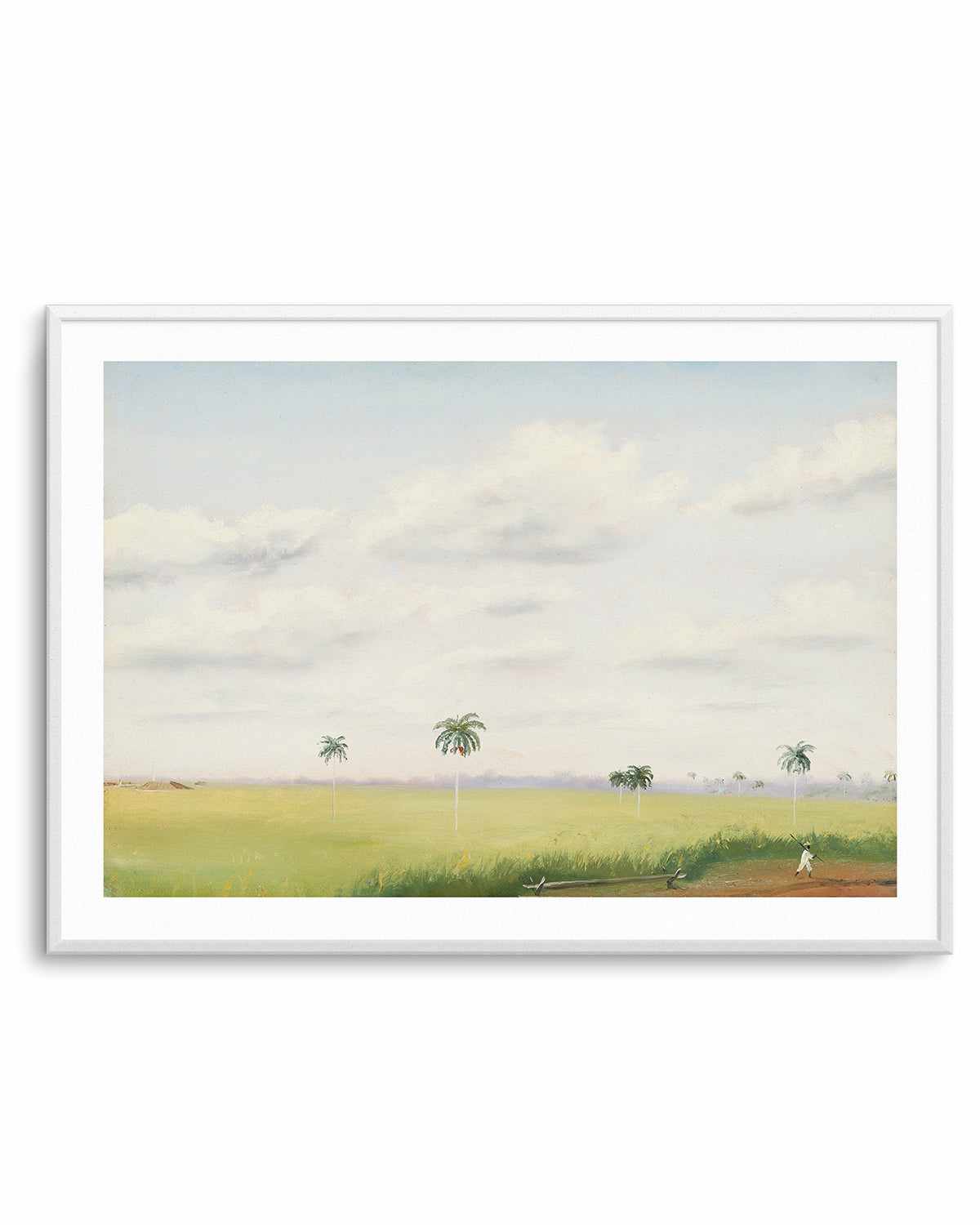 Cuban Farmer Vintage Painting Art Print