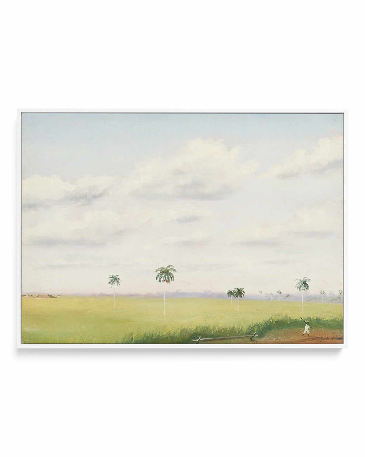 Cuban Farmer Vintage Painting | Framed Canvas Art Print