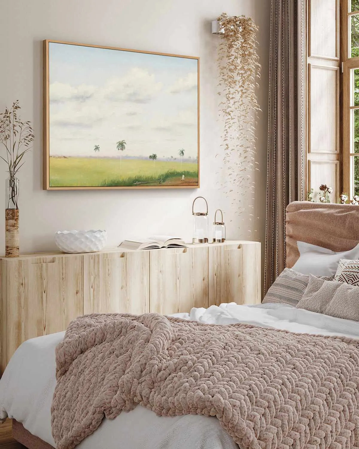 Cuban Farmer Vintage Painting | Framed Canvas Art Print from Olive et Oriel where you can shop wallpaper and artworks online