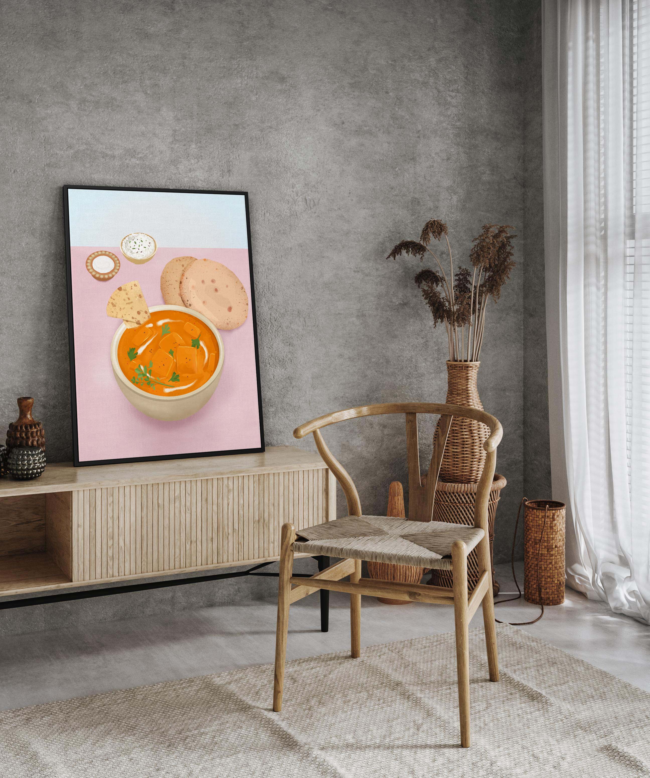 Curry By Petra Lizde | Framed Canvas Art Print