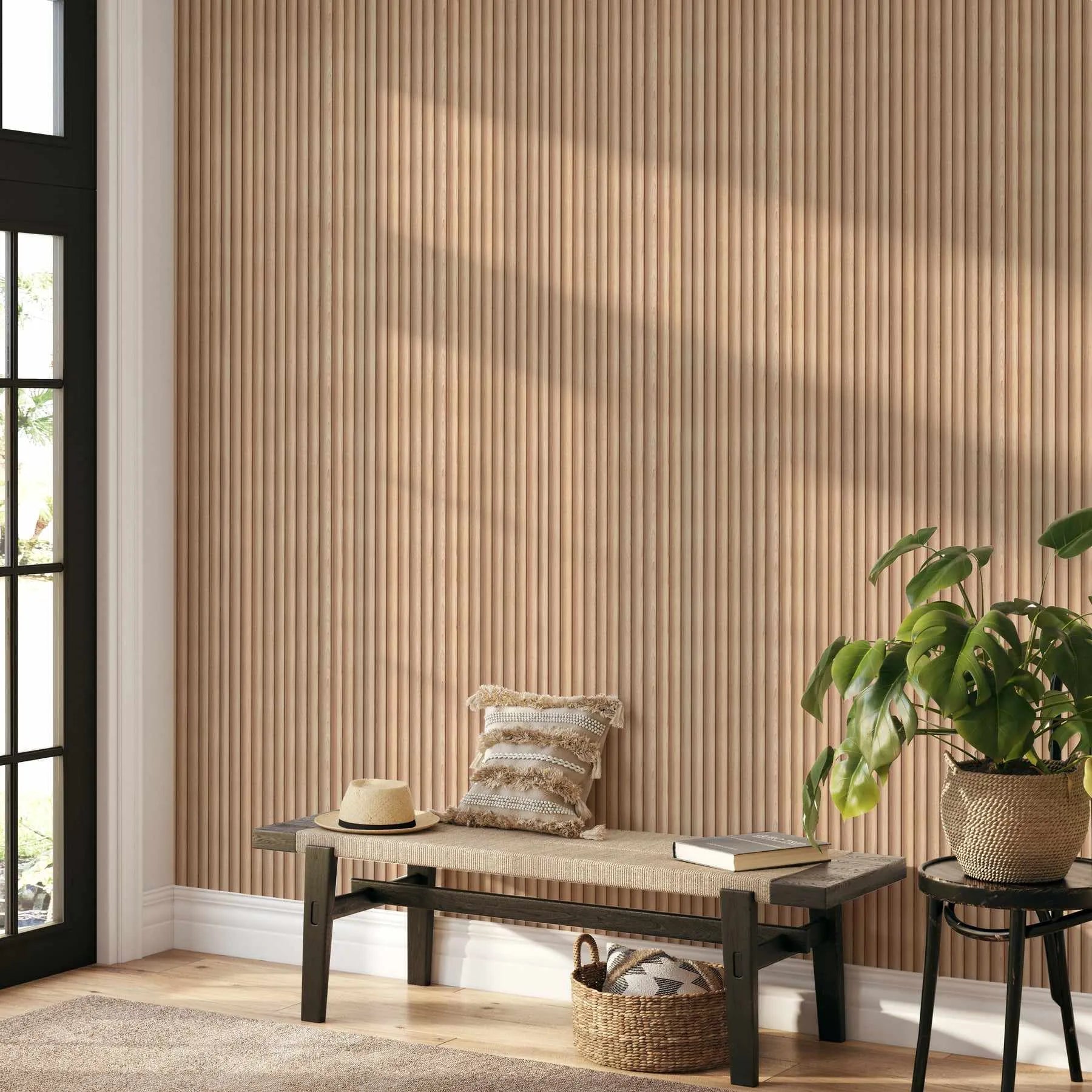 Curved Wooden Battens Wallpaper-Wallpaper-Buy Kids Removable Wallpaper Online Our Custom Made Children√¢‚Ç¨‚Ñ¢s Wallpapers Are A Fun Way To Decorate And Enhance Boys Bedroom Decor And Girls Bedrooms They Are An Amazing Addition To Your Kids Bedroom Walls Our Collection of Kids Wallpaper Is Sure To Transform Your Kids Rooms Interior Style From Pink Wallpaper To Dinosaur Wallpaper Even Marble Wallpapers For Teen Boys Shop Peel And Stick Wallpaper Online Today With Olive et Oriel