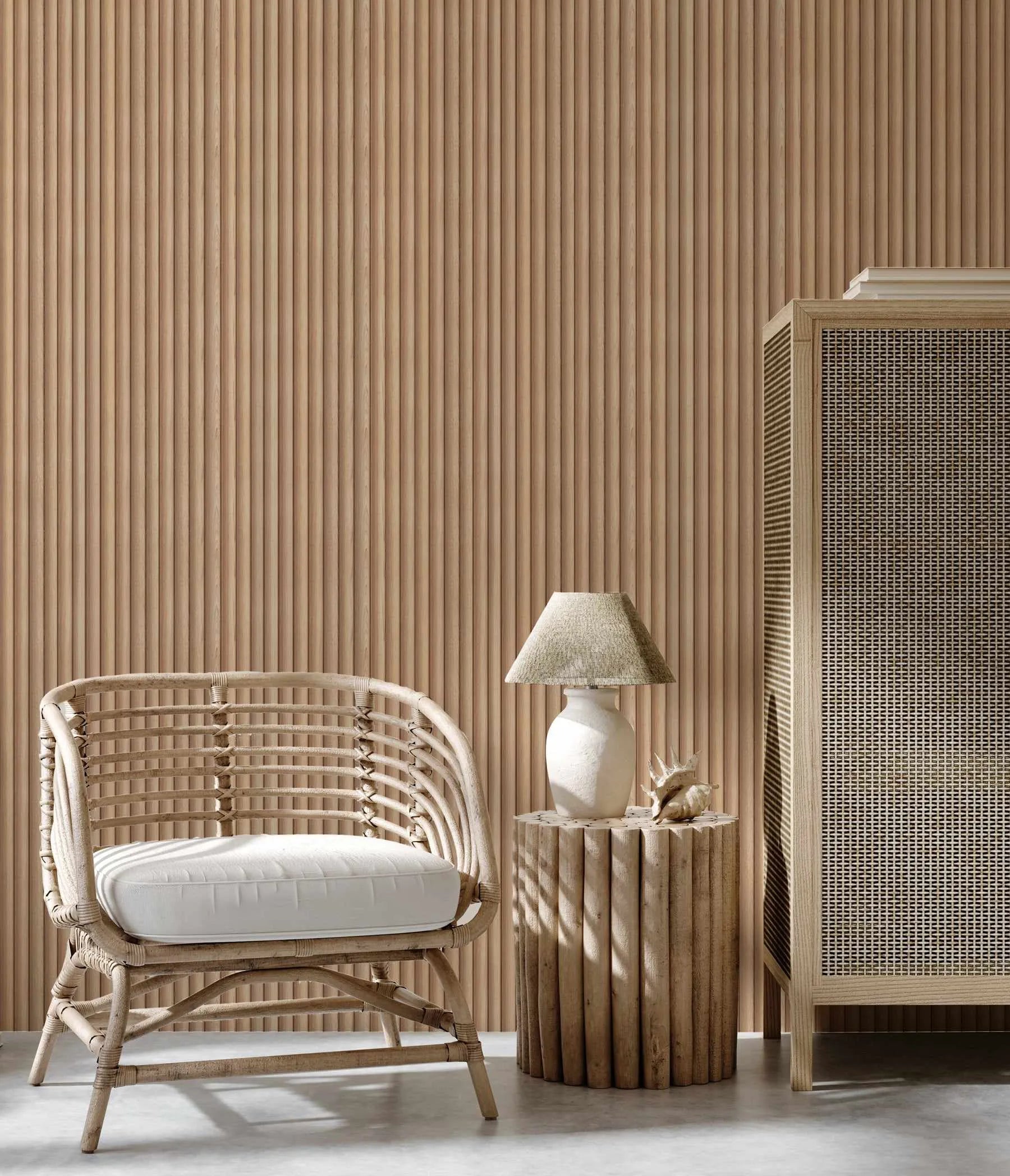 Curved Wooden Battens Wallpaper-Wallpaper-Buy Kids Removable Wallpaper Online Our Custom Made Children√¢‚Ç¨‚Ñ¢s Wallpapers Are A Fun Way To Decorate And Enhance Boys Bedroom Decor And Girls Bedrooms They Are An Amazing Addition To Your Kids Bedroom Walls Our Collection of Kids Wallpaper Is Sure To Transform Your Kids Rooms Interior Style From Pink Wallpaper To Dinosaur Wallpaper Even Marble Wallpapers For Teen Boys Shop Peel And Stick Wallpaper Online Today With Olive et Oriel