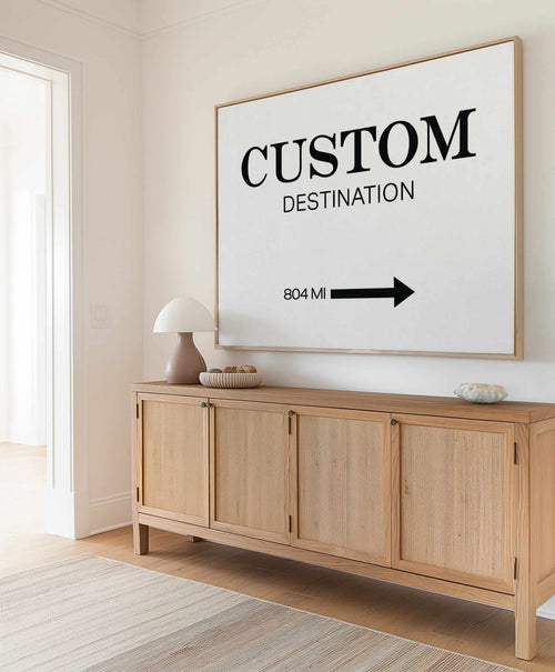 Custom Destination Poster | Personalise Me! | Framed Canvas