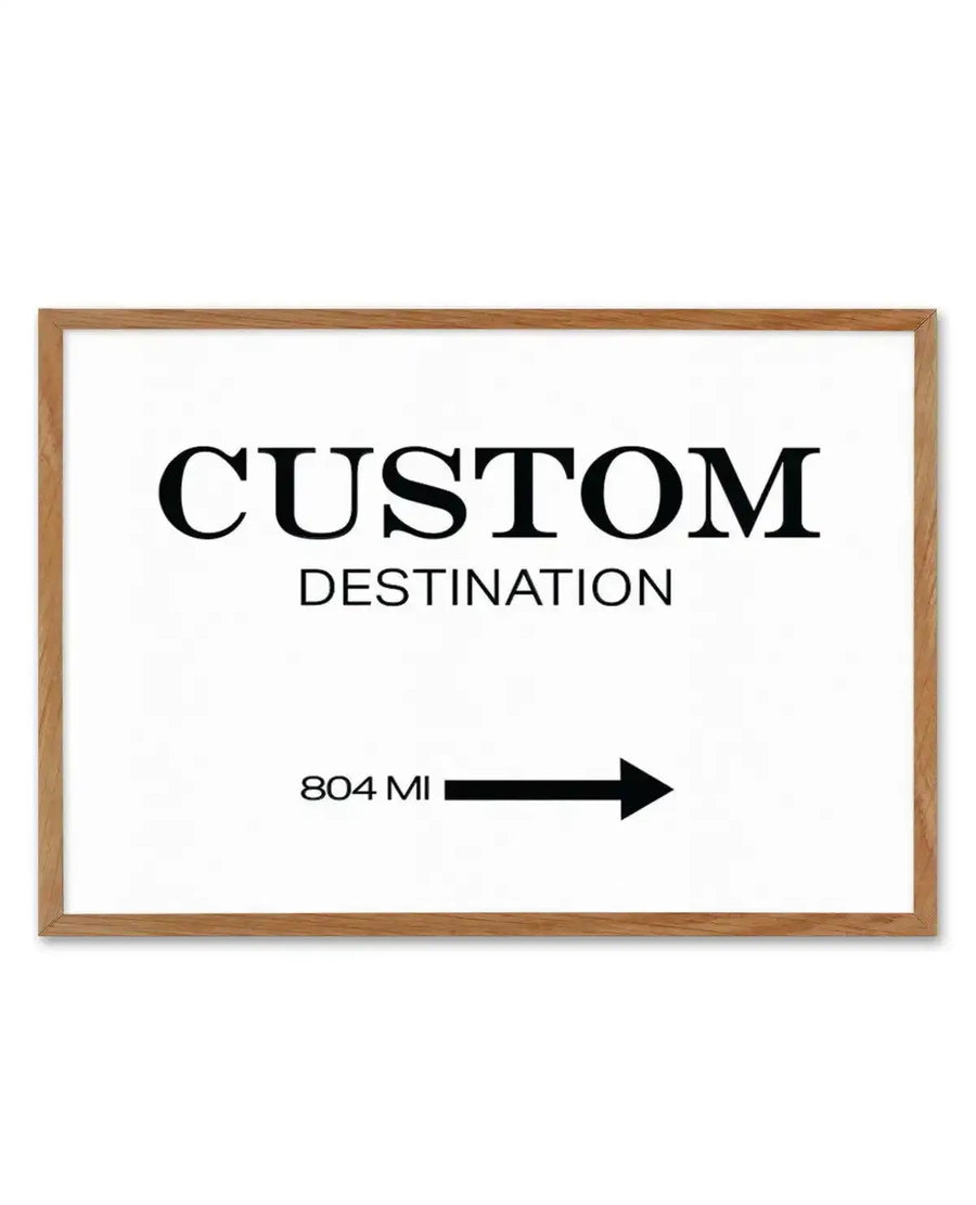 Custom Destination Poster | Personalise Me! Art Print-Shop Greece Wall Art Prints Online with Olive et Oriel - Our collection of Greek Islands art prints offer unique wall art including blue domes of Santorini in Oia, mediterranean sea prints and incredible posters from Milos and other Greece landscape photography - this collection will add mediterranean blue to your home, perfect for updating the walls in coastal, beach house style. There is Greece art on canvas and extra large wall art with fa